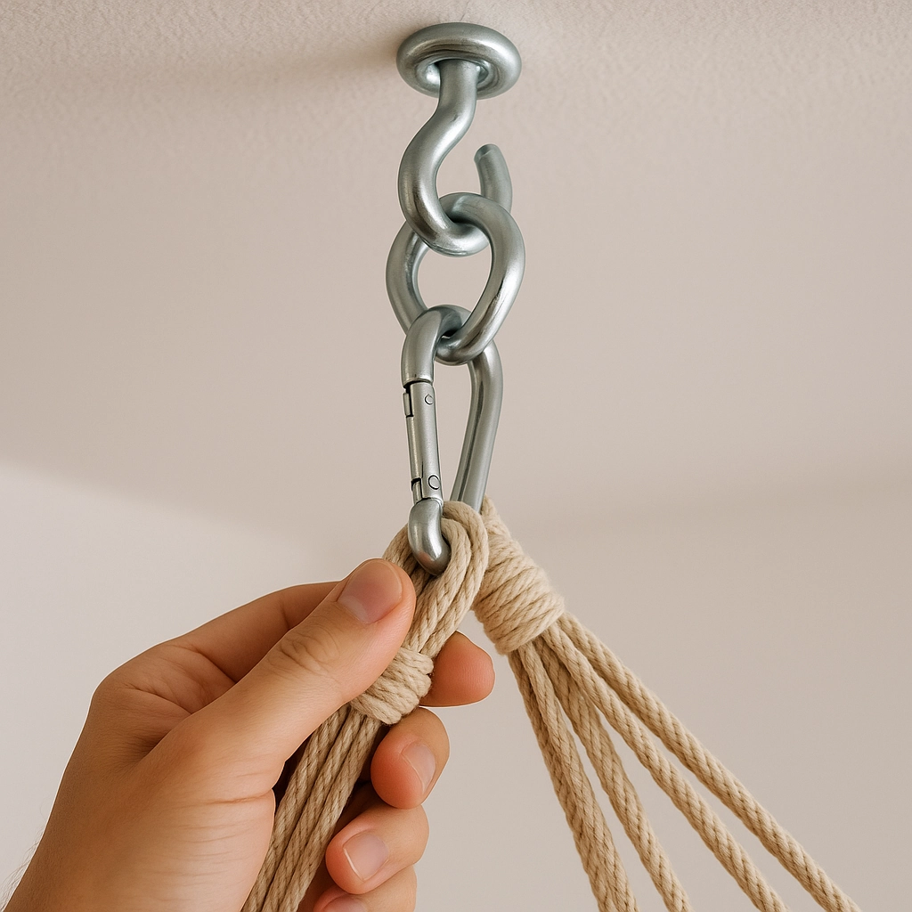 Fixer le hamac suspendu