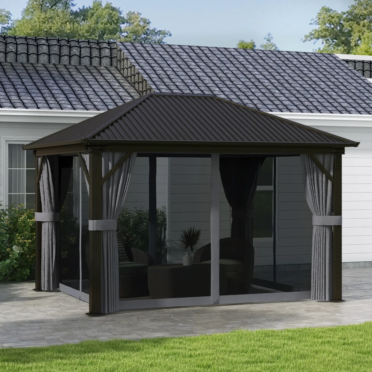 Pavillon Outsunny 10' x 13'
