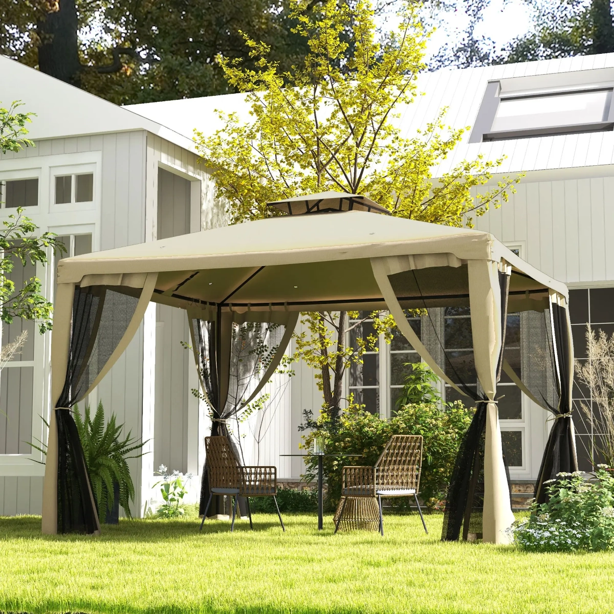 Pavillon Outsunny 9,6' x 11,6'