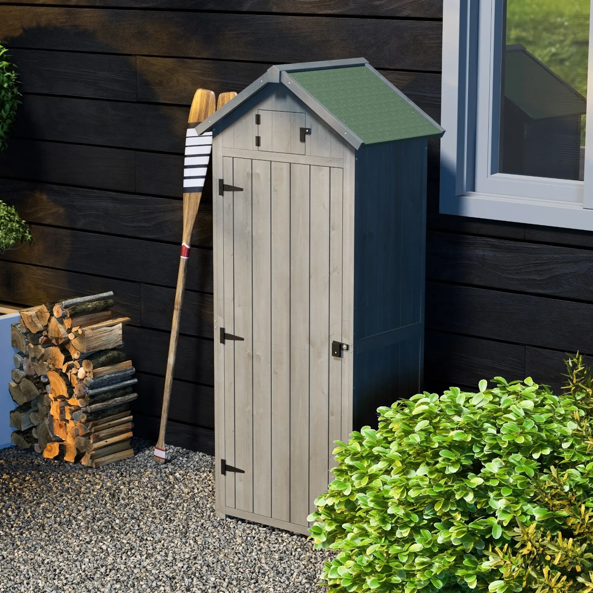 Abri de jardin en bois Outsunny