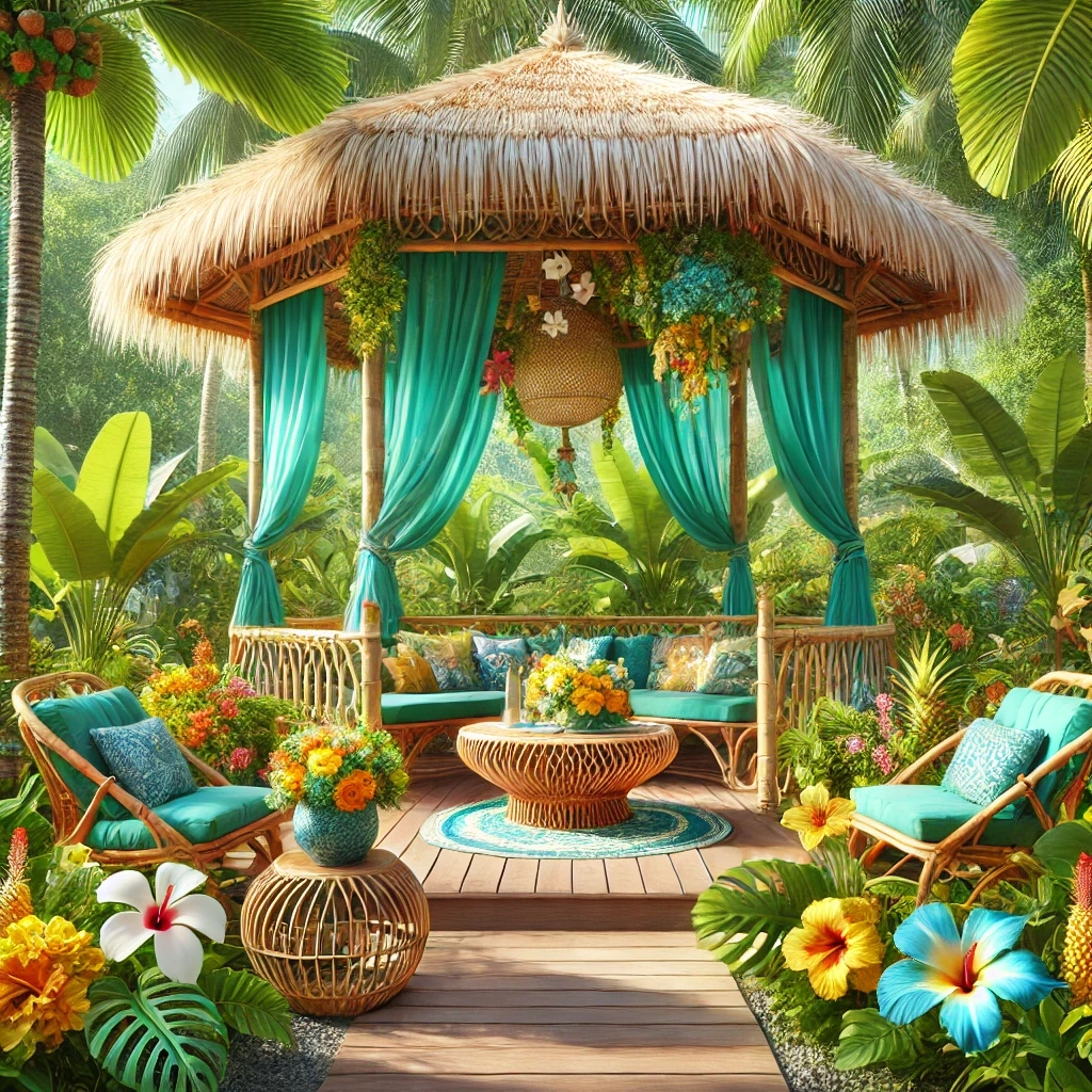 Pavillon style Oasis Tropicale