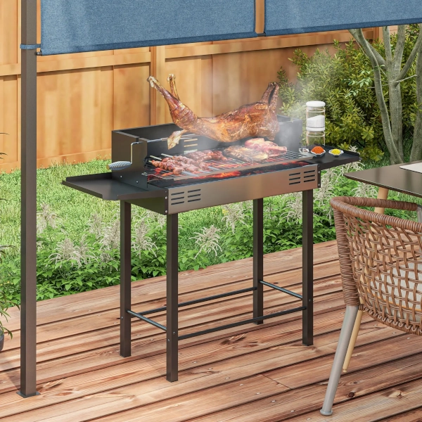 Rôtissoire de barbecue Outsunny