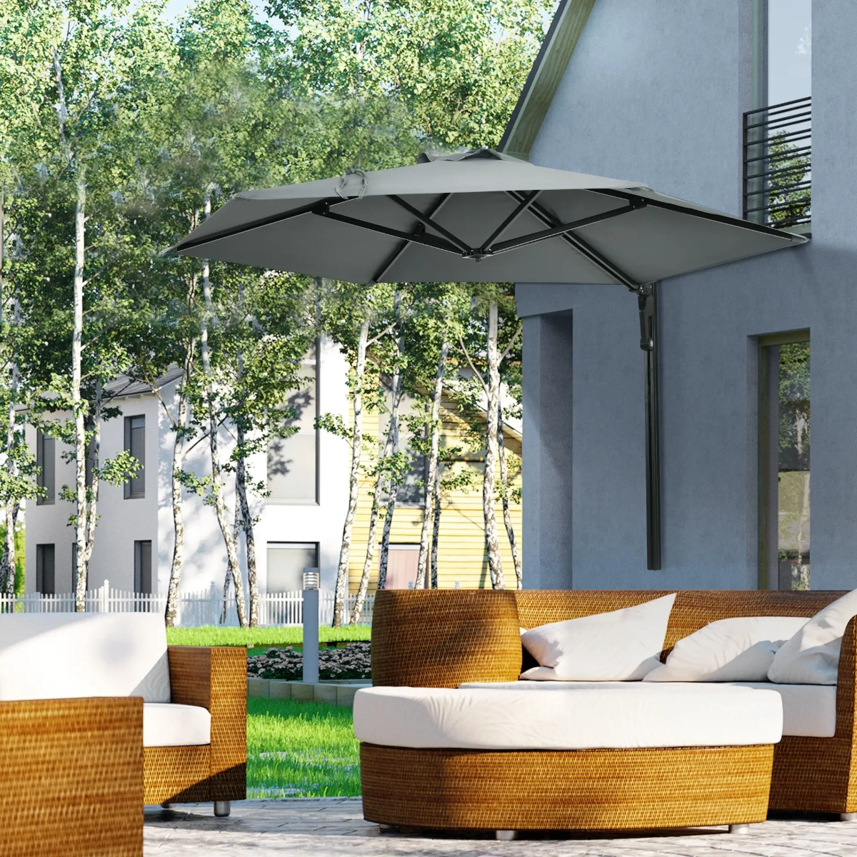 Parasols cantilever fixes