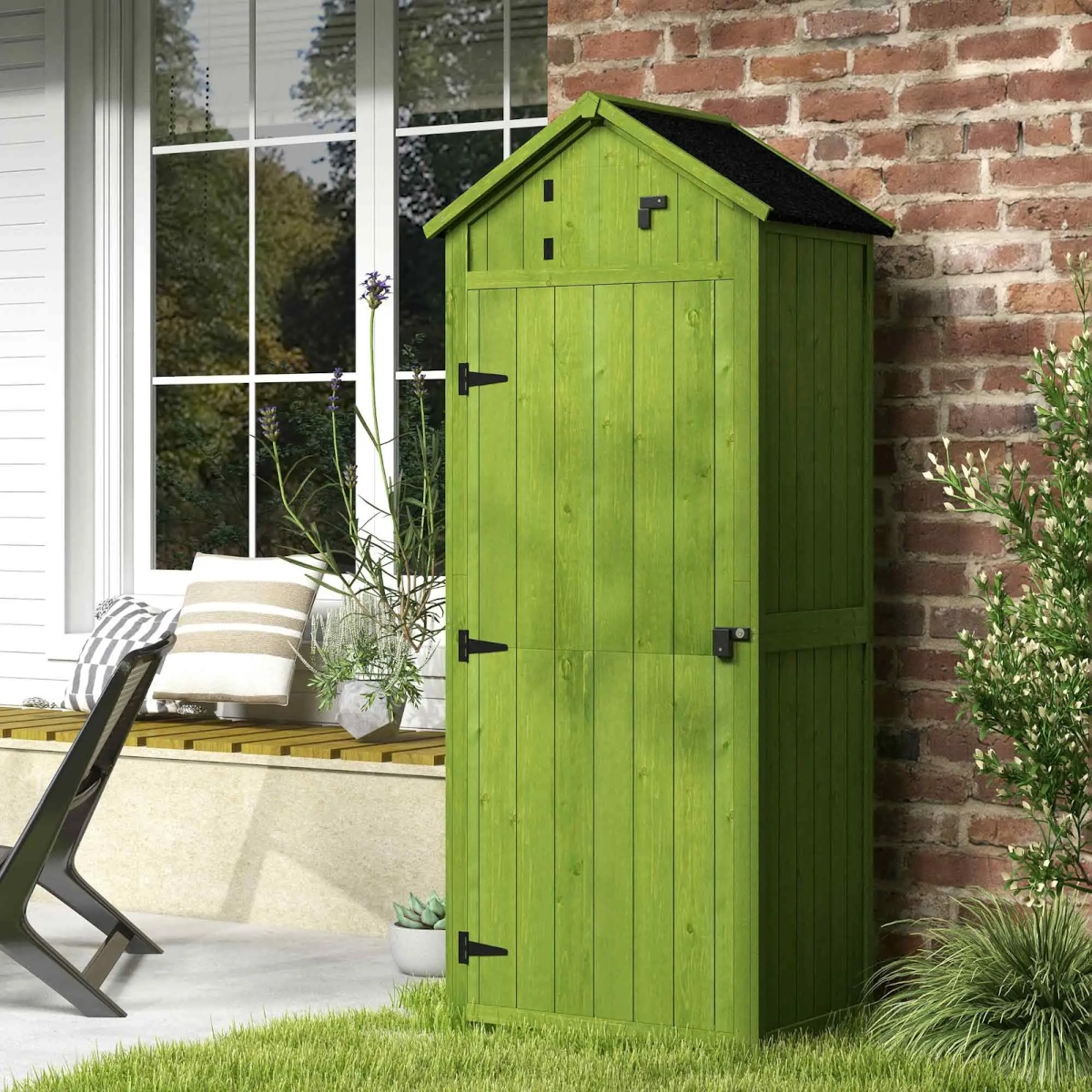 Abri de jardin en bois Outsunny