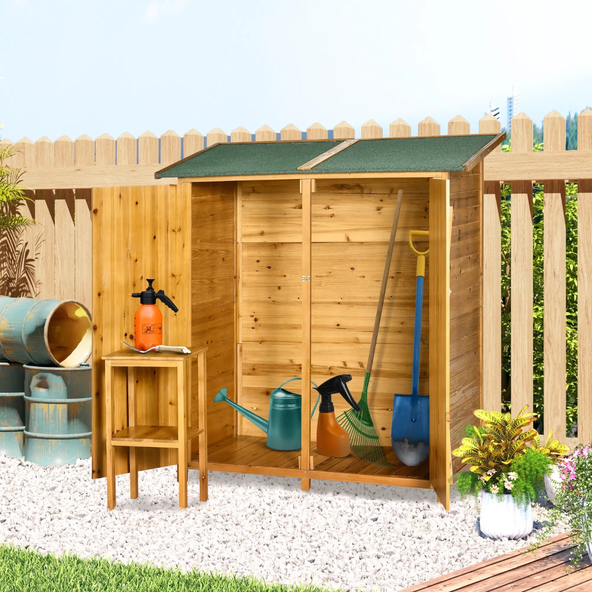 Abri de jardin en bois Outsunny pour petits espaces