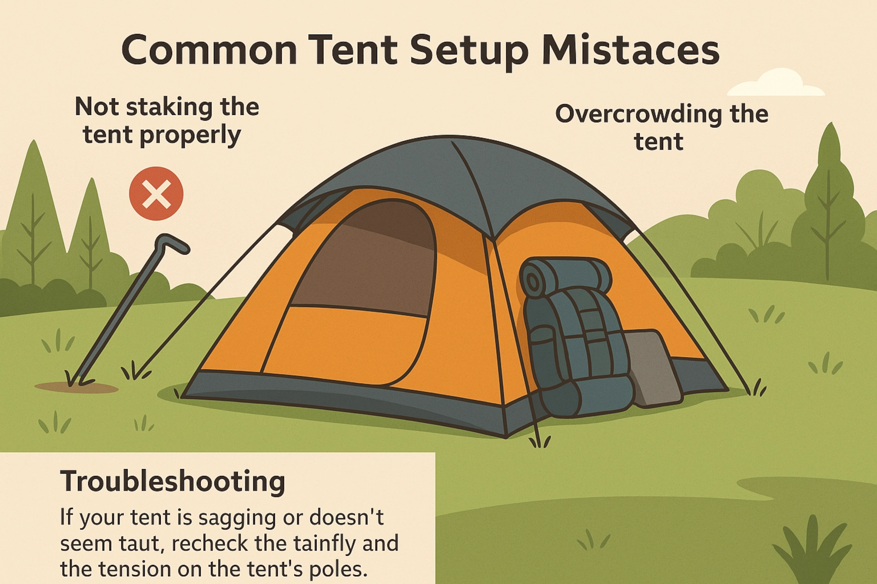 Erreurs courantes à éviter lors du montage d'une tente