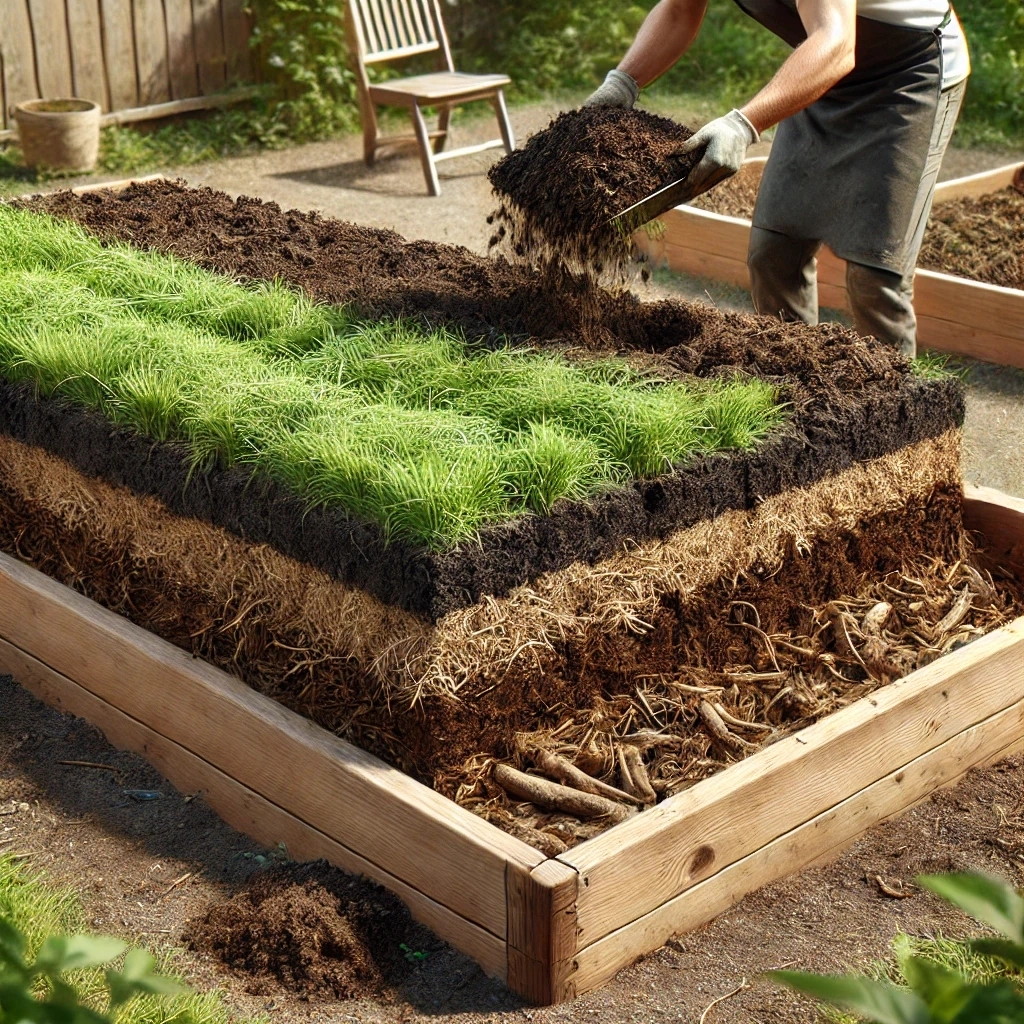 Ajouter de la matière organique à la couche intermédiaire