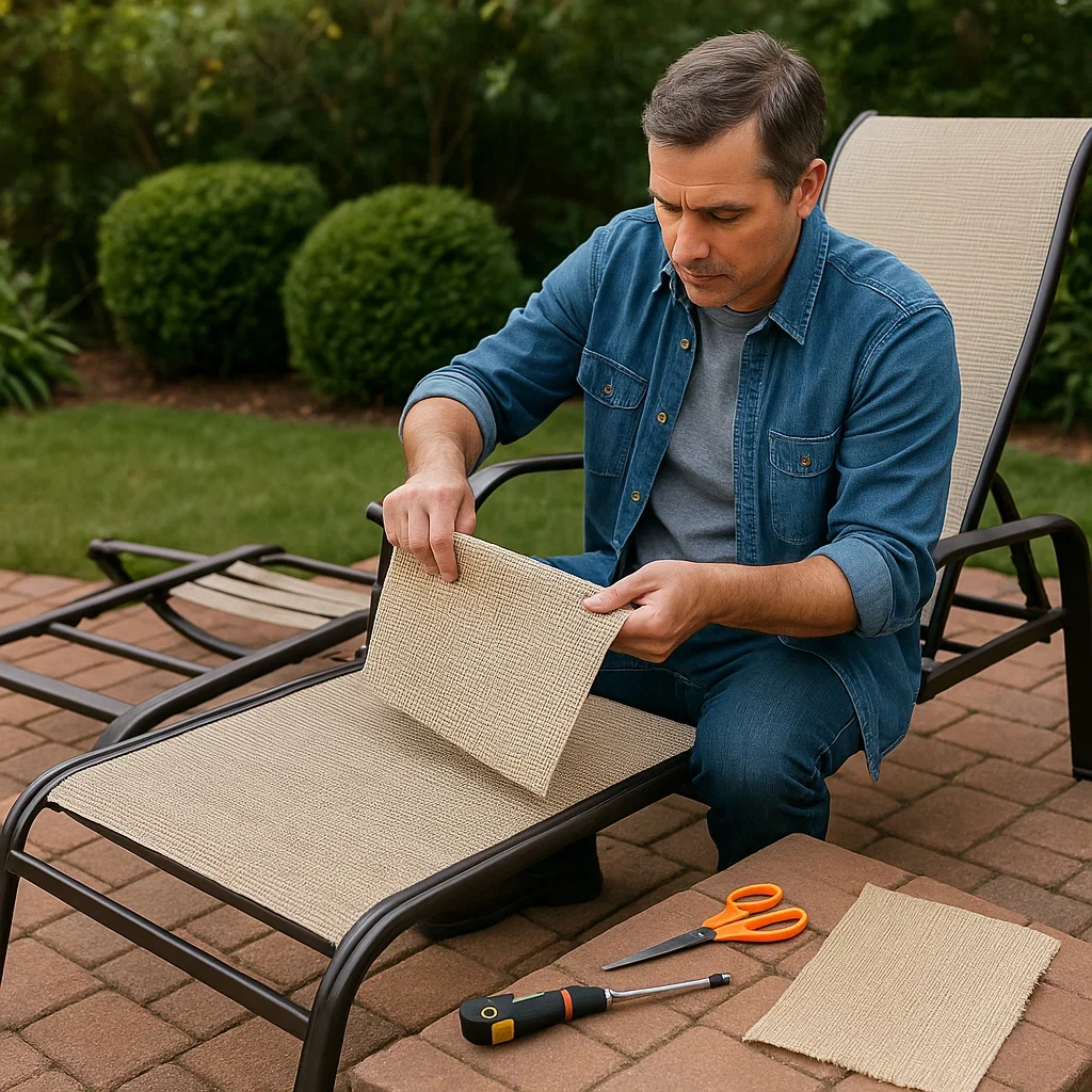 Fixer le nouveau tissu