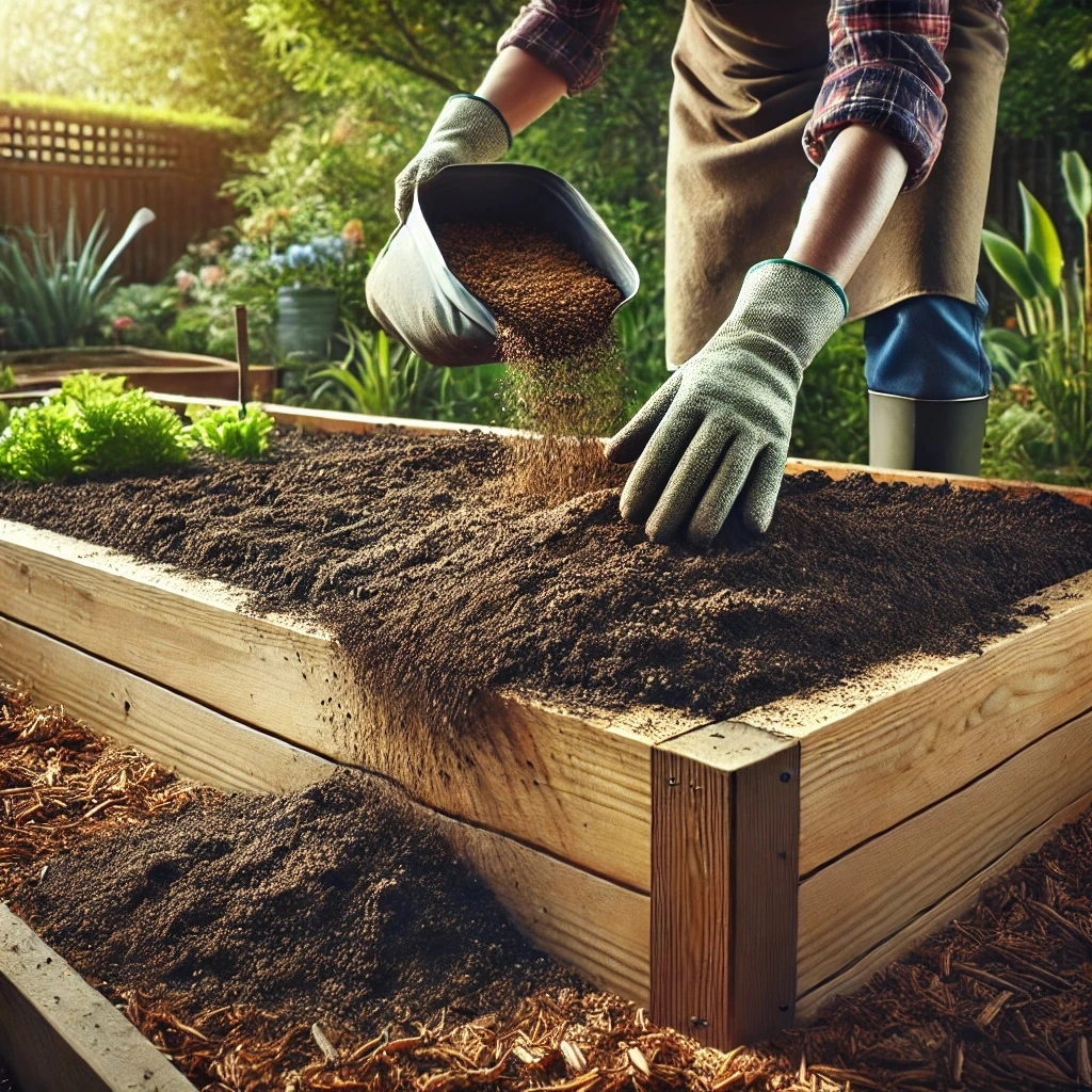 Créer une couche supérieure fertilisée pour la croissance des plantes