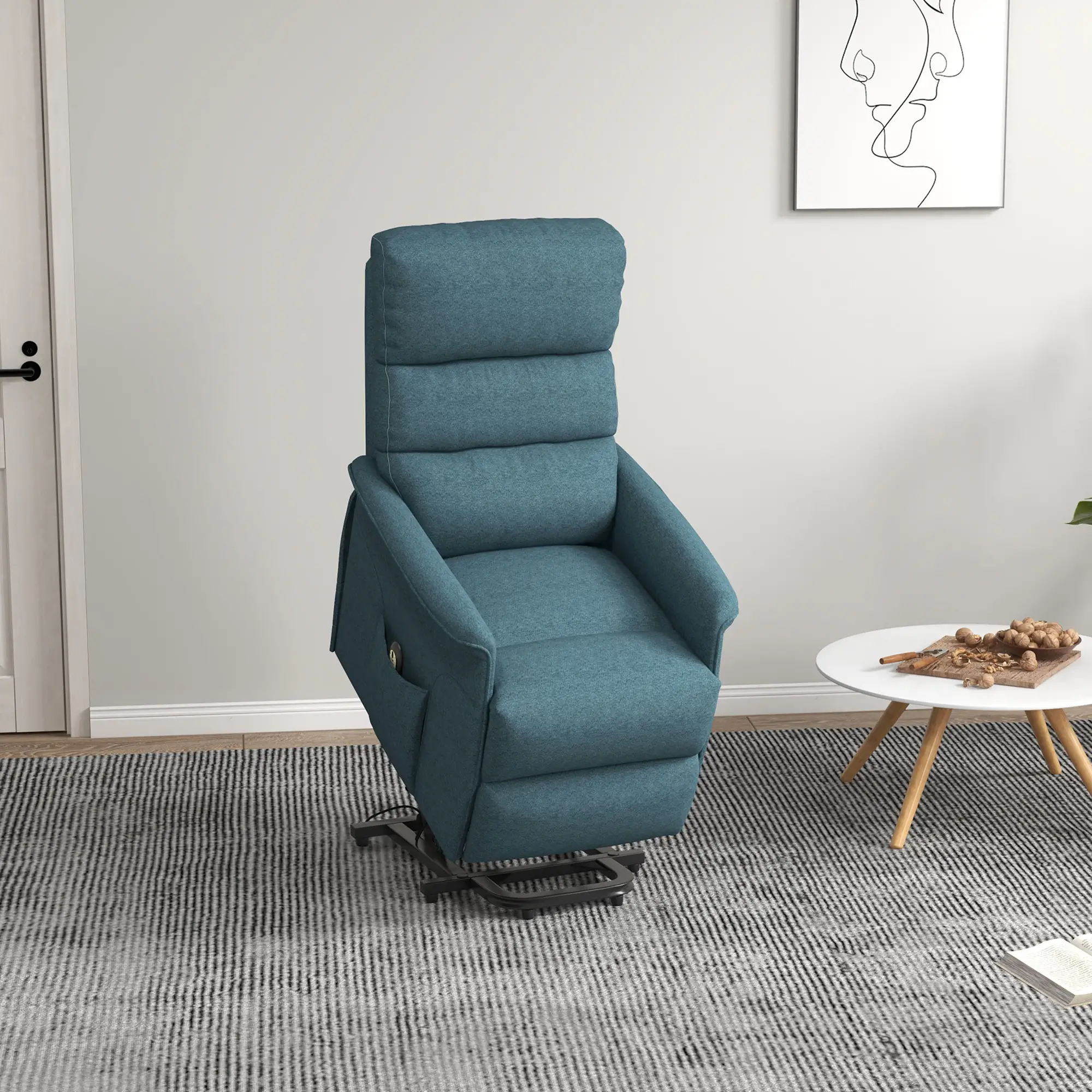 Fauteuil releveur HOMCOM Wingback pour personnes âgées