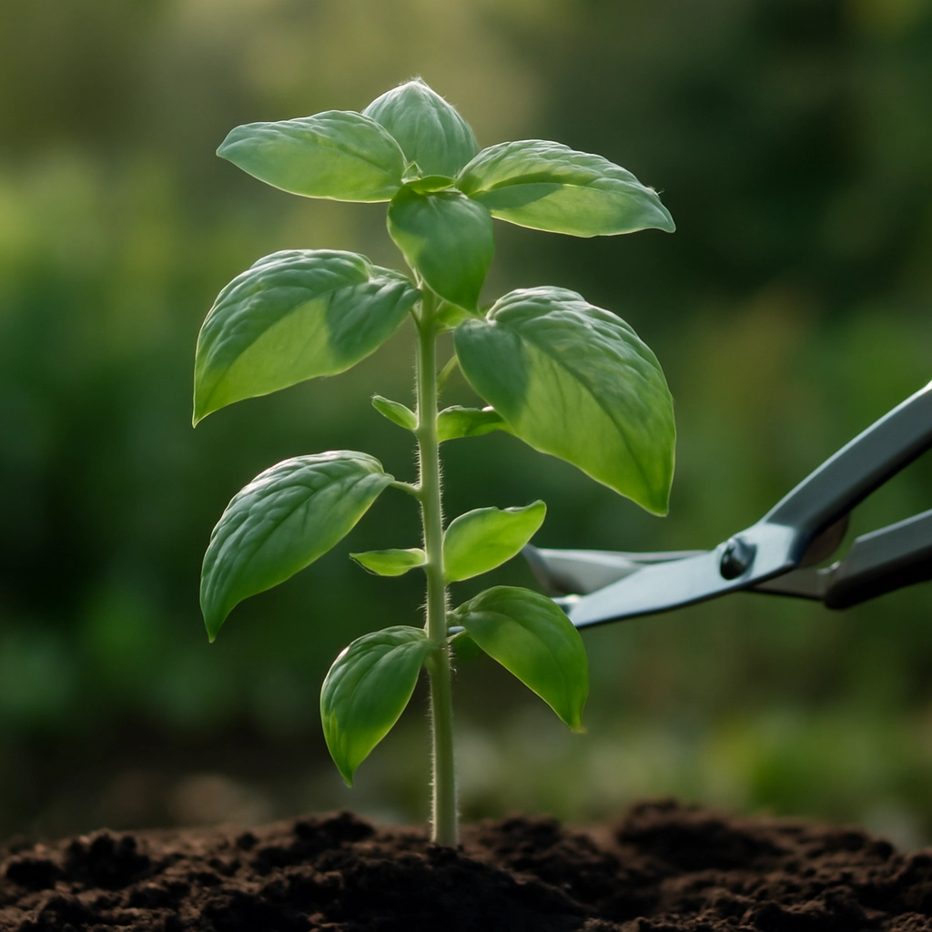 Récolter votre basilic