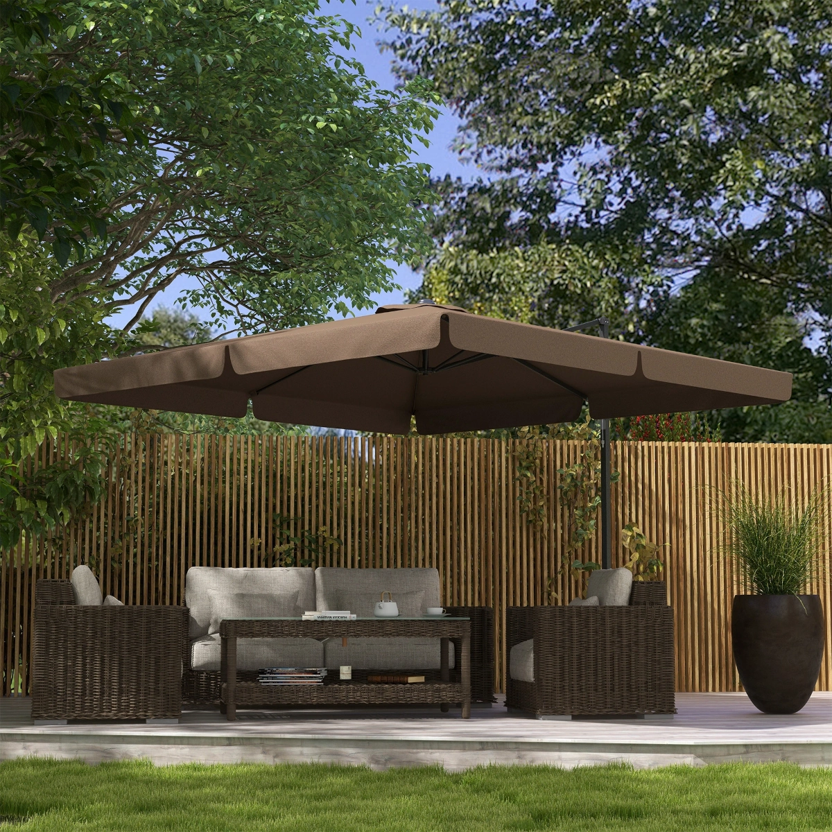 Lot De 4 Vis Pour Base De Parasol De Terrasse - Acier Inoxydable, Remplacement Facile - 5