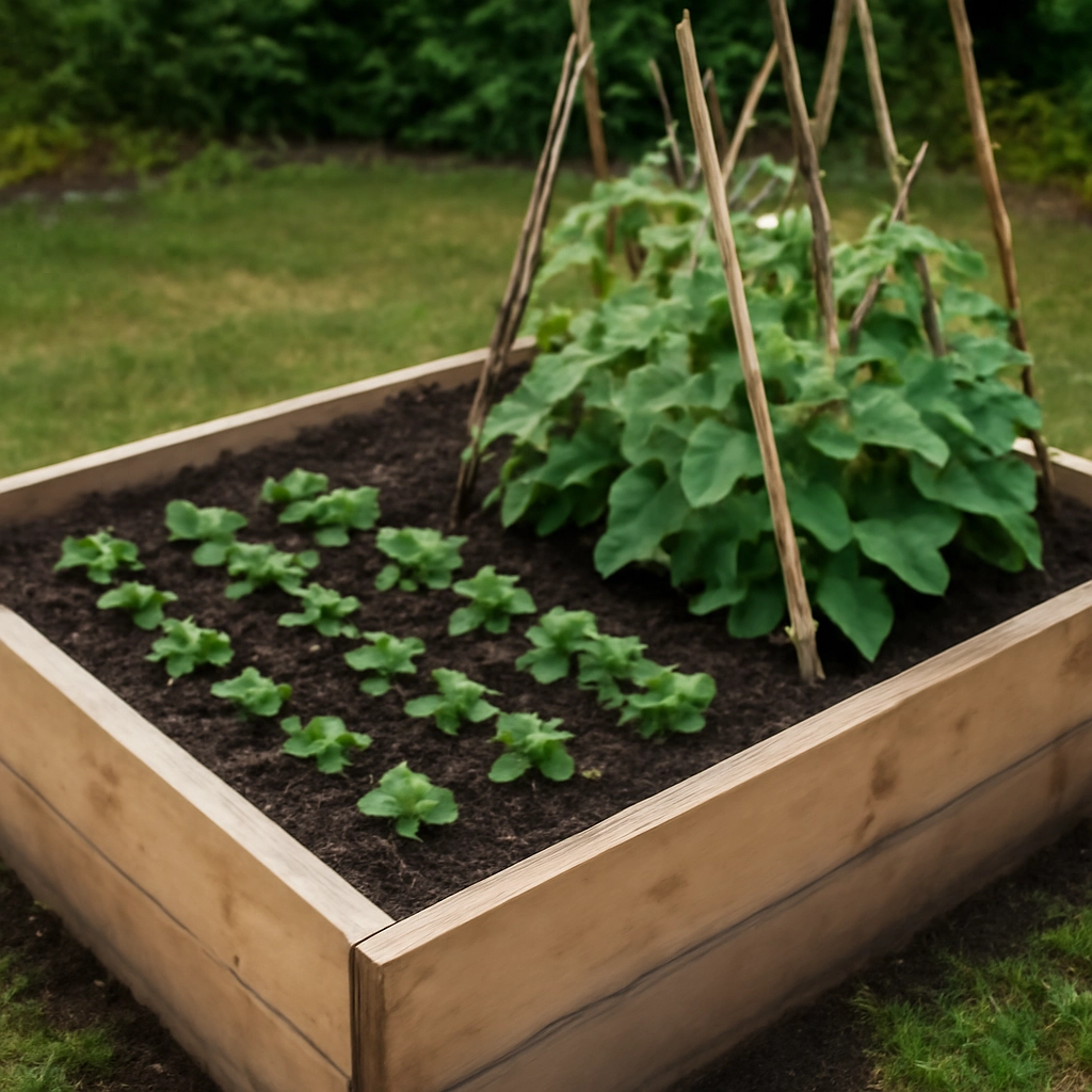 Préparer votre bac surélevé pour la plantation des haricots