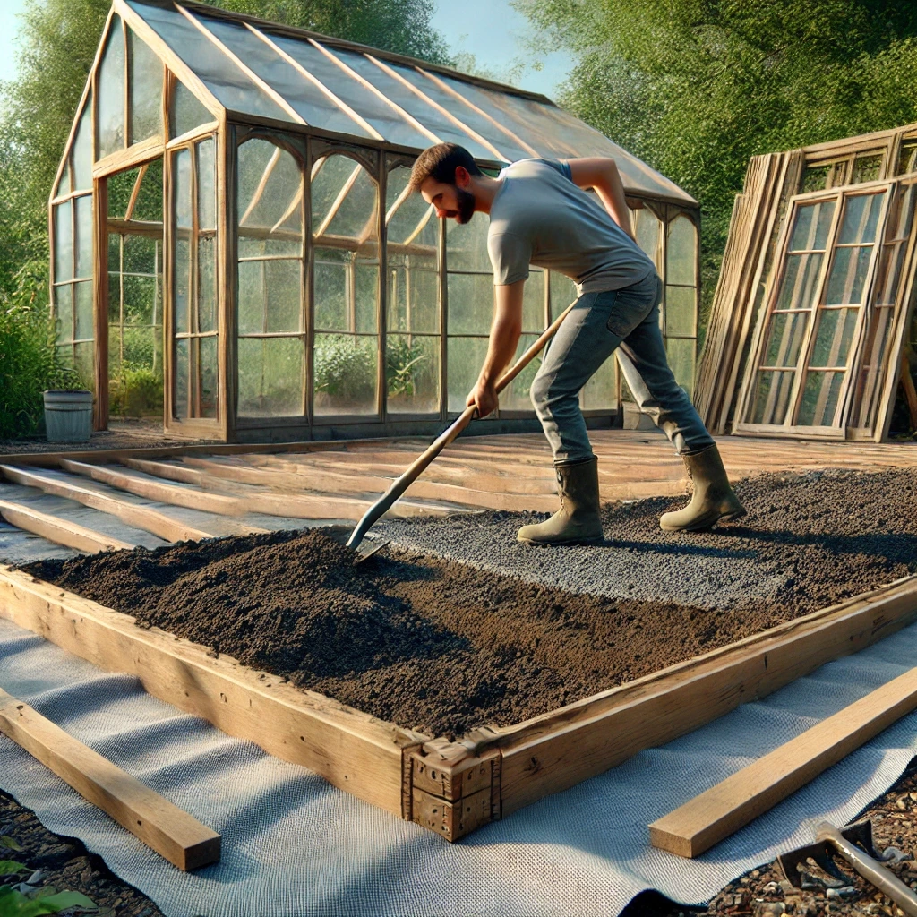 Serre de jardinage blanche