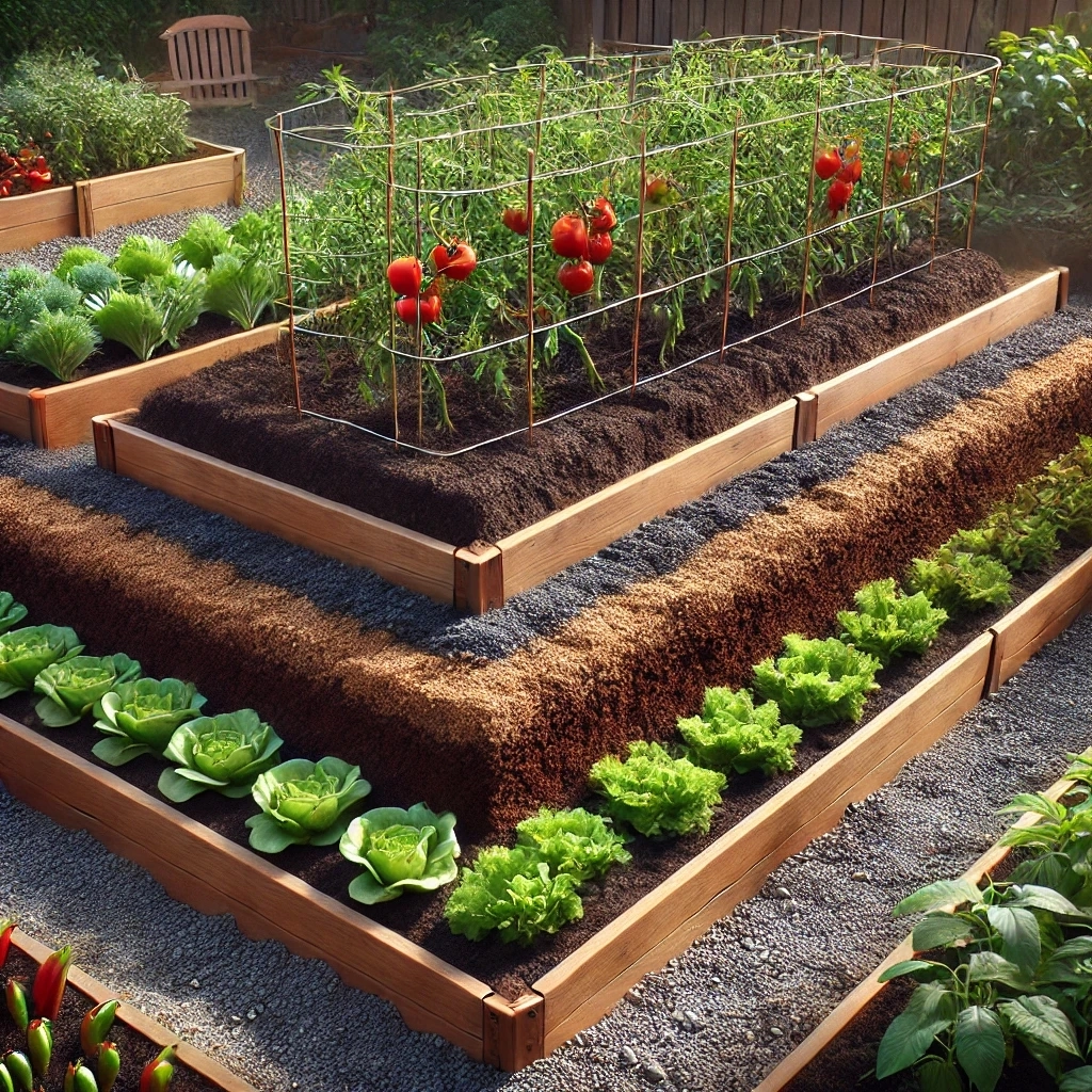 Comment superposer les couches d'une butte de jardin pour une meilleure croissance